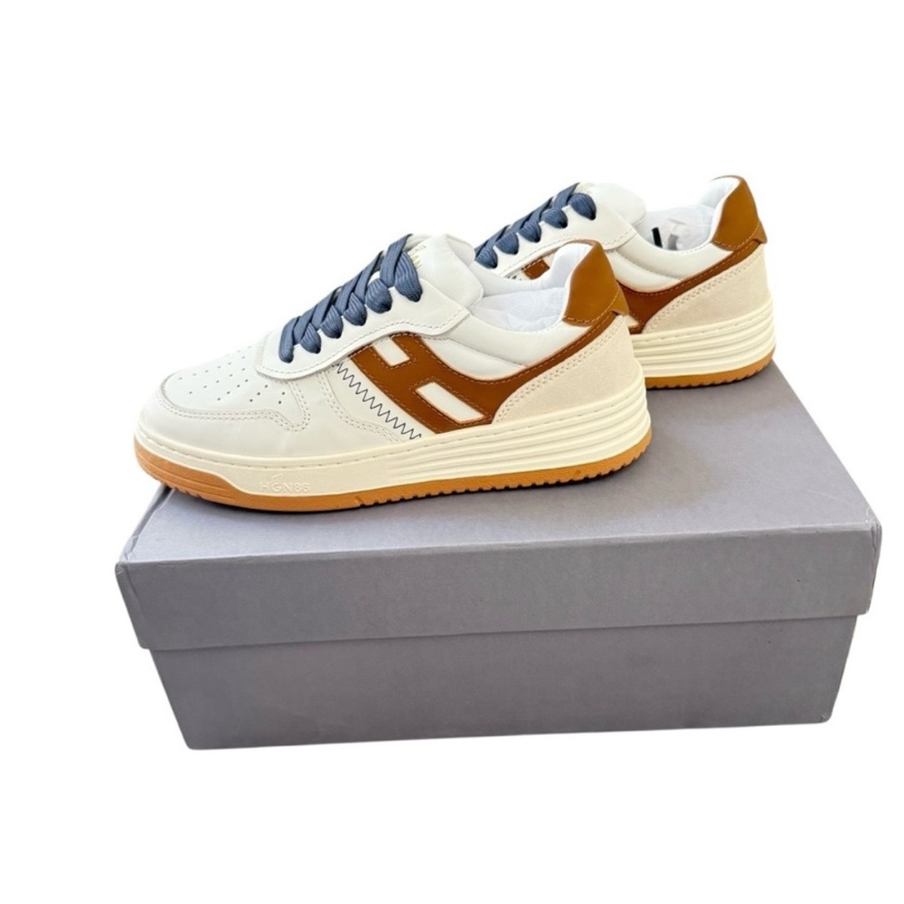 Hogan White and Brown Sneakers - Picture 4 of 5